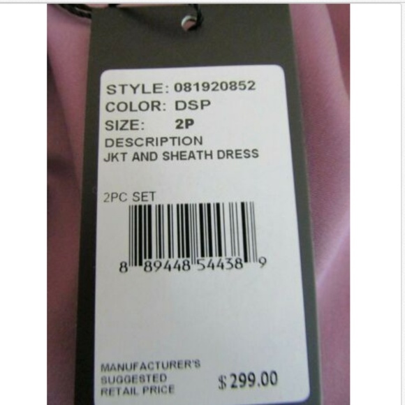 Adrianna Papell Mauve Jacket Lace Dress 2 Piece - Picture 8 of 8